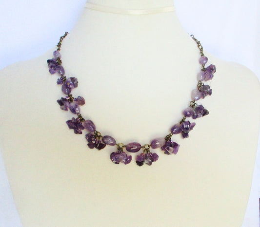 Amethyst Chip Necklace - Juicybeads Jewelry