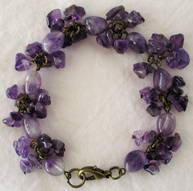 Amethyst Chip Necklace - Juicybeads Jewelry