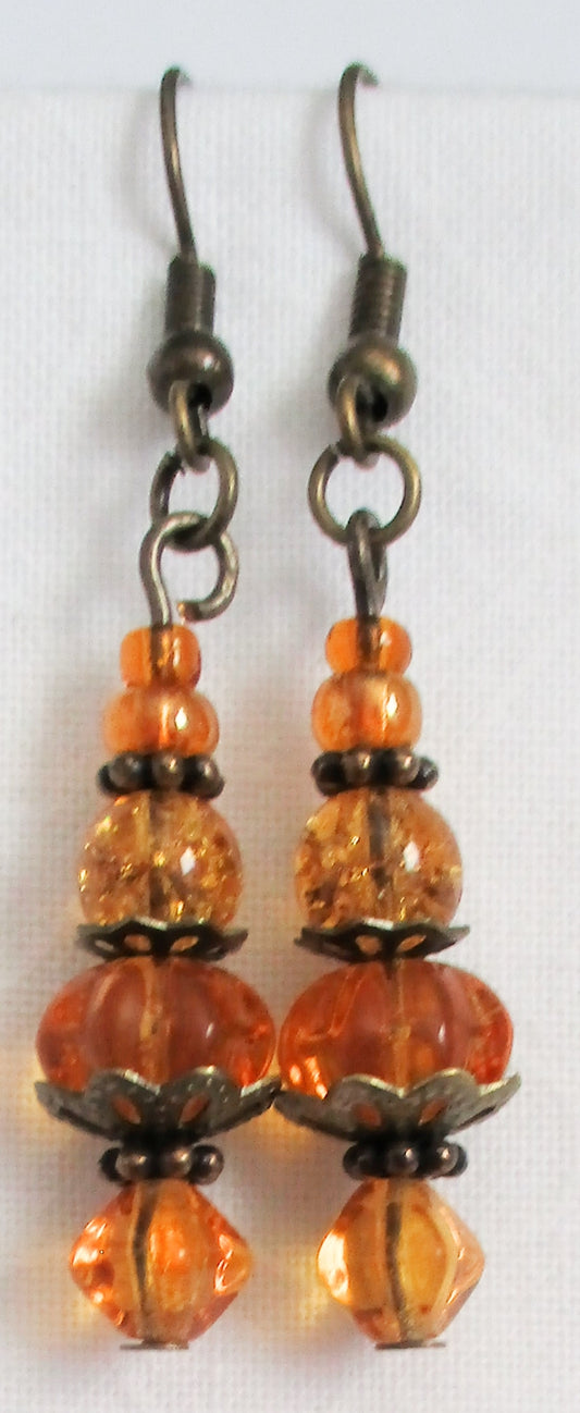 Brown Drop Earrings - Juicybeads Jewelry