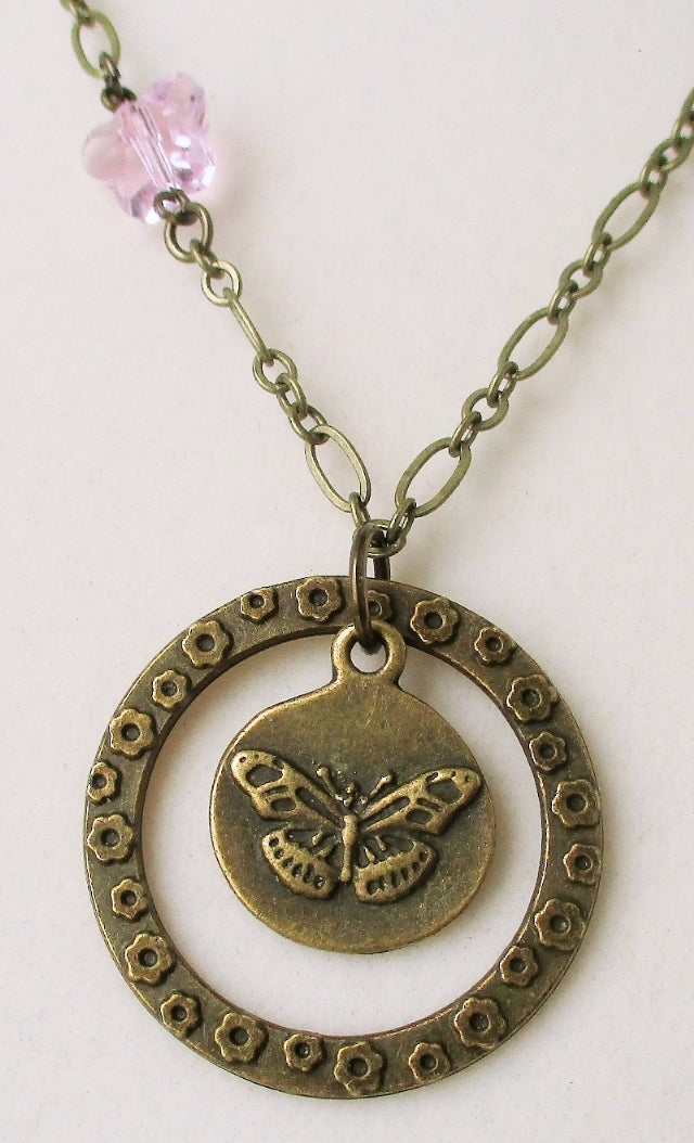 Butterfly Pendant Necklace - Juicybeads Jewelry