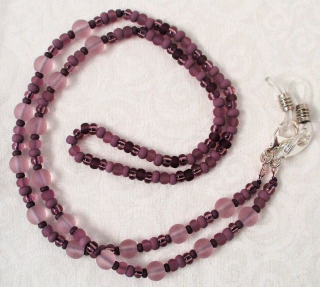 Light Purple Beaded Eyeglass Chain - juicybeads jewelry