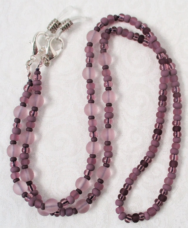 Light Purple Beaded Eyeglass Chain - juicybeads jewelry