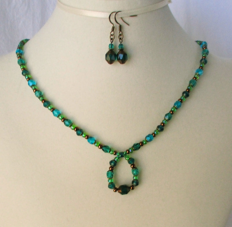 Mixed Green Beaded Necklace - Juicybeads Jewelry